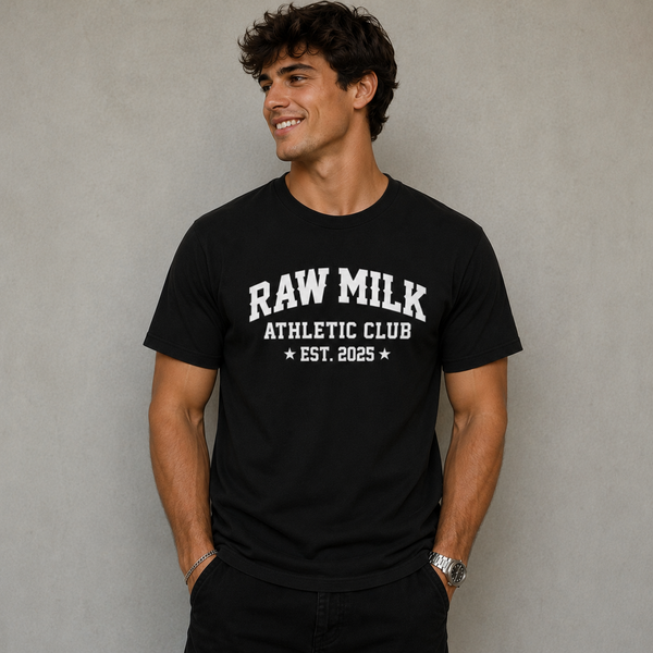 Raw Milk Athletic Club Men's T-Shirt Black