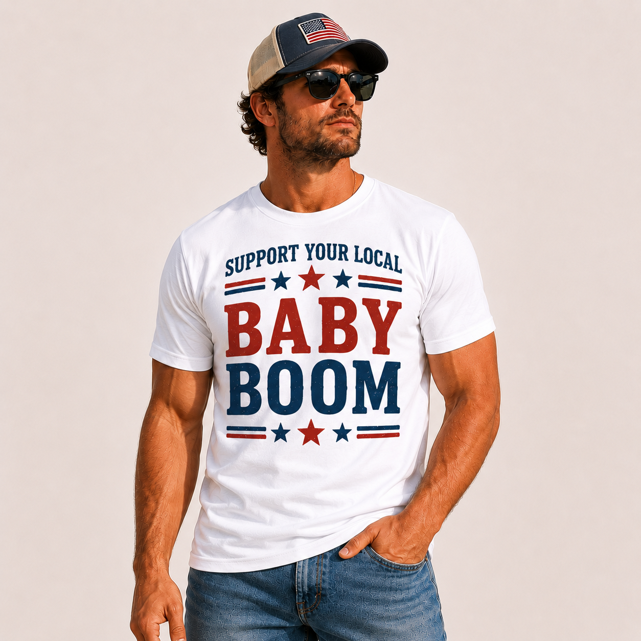 Support Your Local Baby Boom Men's T-Shirt